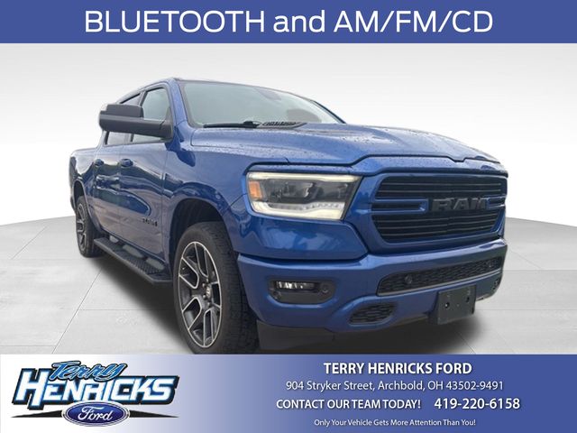 Blue Streak Pearlcoat 2019 RAM 1500 Pickup Truck Four-Wheel Drive 8-Speed Automatic