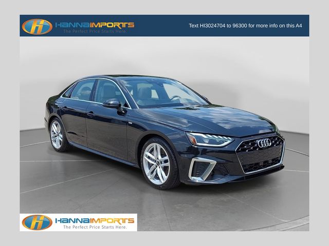 Mythos Black Metallic 2024 Audi A4 Sedan All-Wheel Drive 7-Speed Automatic