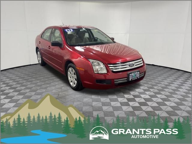 Red 2009 Ford Fusion S Sedan Front-Wheel Drive 5-Speed Automatic Overdrive