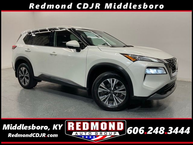 Pearl White Tricoat 2021 Nissan Rogue SV AWD SUV / Crossover All-Wheel Drive Continuously Variable Transmission