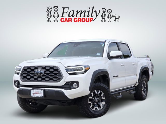 White 2022 Toyota Tacoma TRD Off Road Double Cab 4WD Pickup Truck Four-Wheel Drive 6-Speed Automatic