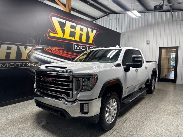 Summit White 2020 GMC Sierra 2500HD SLT Crew Cab 4WD Pickup Truck Four-Wheel Drive 6-Speed Automatic