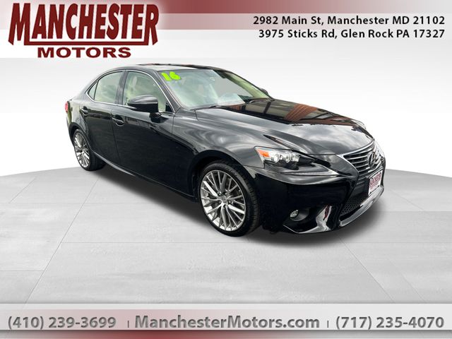Black (Obsidian) 2016 Lexus IS 300 AWD Sedan All-Wheel Drive 6-Speed Automatic