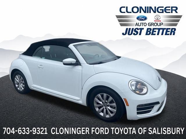 White Silver Metallic/Black Roof 2019 Volkswagen Beetle Convertible Front-Wheel Drive 6-Speed Automatic