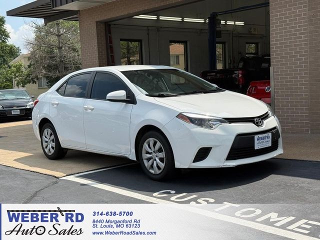 Super White 2014 Toyota Corolla Sedan Front-Wheel Drive Continuously Variable Transmission