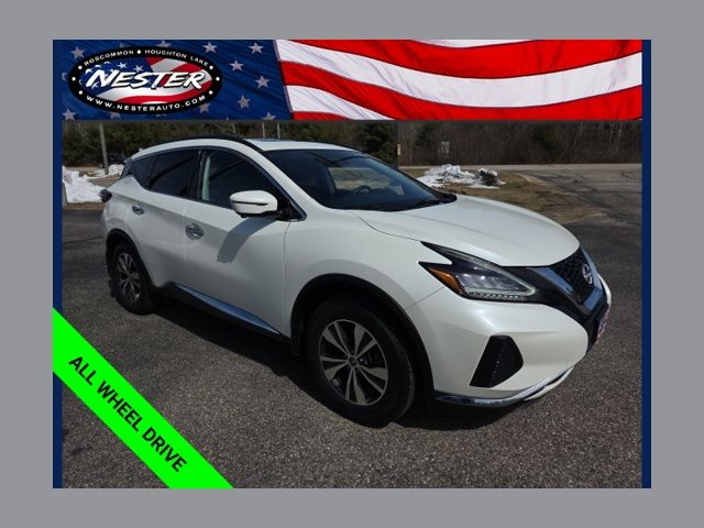 Pearl White Tricoat 2024 Nissan Murano SV AWD SUV / Crossover All-Wheel Drive Continuously Variable Transmission