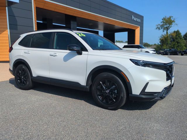 Platinum White 2026 Honda CR-V Hybrid SUV / Crossover All-Wheel Drive Continuously Variable Transmission