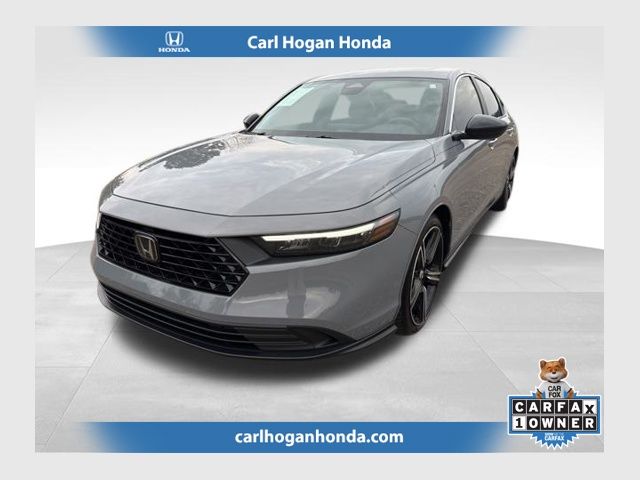 Urban Gray Pearl 2024 Honda Accord Hybrid Sport FWD Sedan Front-Wheel Drive Continuously Variable Transmission
