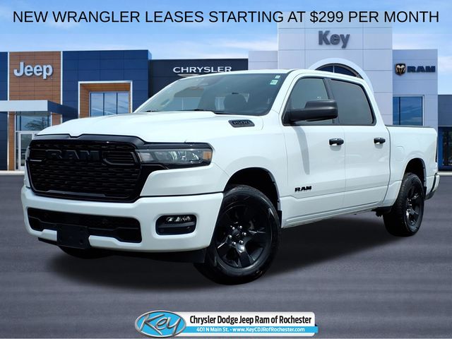 Bright White Clearcoat 2025 RAM 1500 Pickup Truck Four-Wheel Drive 8-Speed Automatic