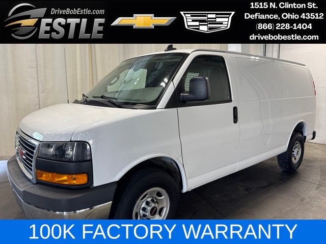 Summit White 2022 GMC Savana Cargo Van Rear-Wheel Drive 8-Speed Automatic Overdrive