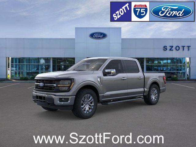 Carbonized Gray Metallic 2025 Ford F-150 XLT SuperCrew 4WD Pickup Truck Four-Wheel Drive Automatic