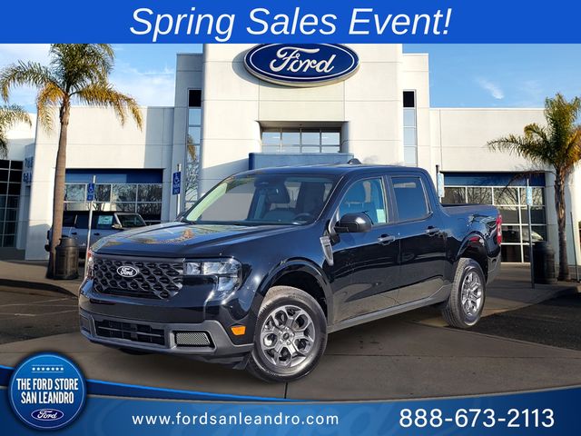 Shadow Black 2025 Ford Maverick XLT SuperCrew FWD Pickup Truck Front-Wheel Drive Continuously Variable Transmission