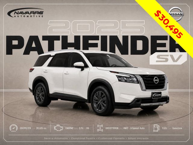 Glacier White 2025 Nissan Pathfinder SUV / Crossover All-Wheel Drive 9-Speed Automatic