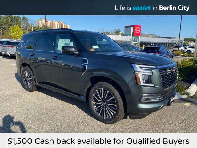 Alpine Metallic/Super Black 2026 Nissan Armada Platinum Reserve 4WD SUV / Crossover Four-Wheel Drive 9-Speed Automatic