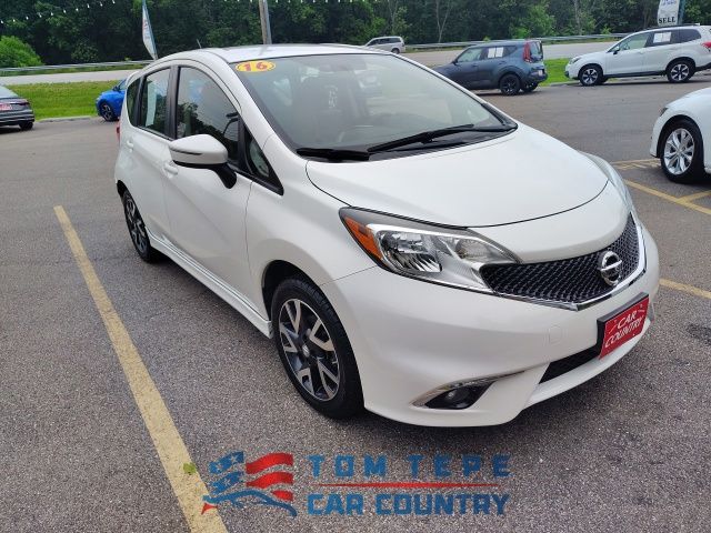 Aspen White Pearl 2016 Nissan Versa Note SR Hatchback Front-Wheel Drive Continuously Variable Transmission