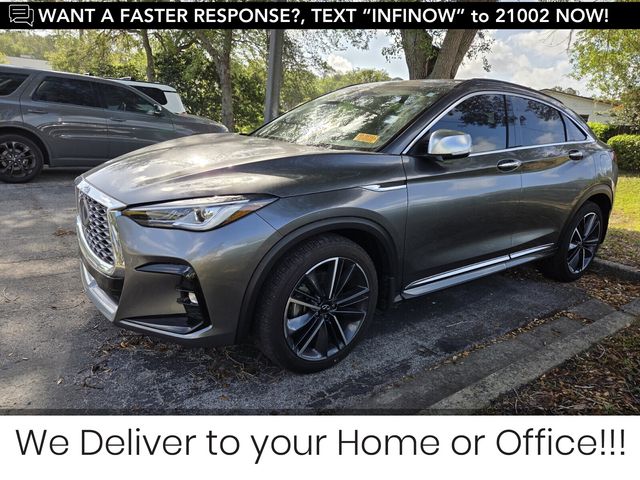 Gray (Graphite Shadow) 2025 INFINITI QX55 Luxe AWD SUV / Crossover All-Wheel Drive Continuously Variable Transmission