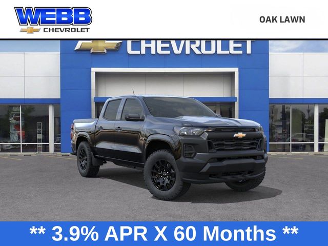 Black 2026 Chevrolet Colorado Work Truck Crew Cab 4WD Pickup Truck Four-Wheel Drive 8-Speed Automatic