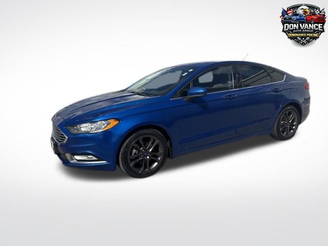 Lightning Blue 2018 Ford Fusion SE Sedan Front-Wheel Drive 6-Speed Automatic