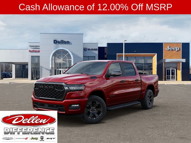 Molten Red Pearlcoat 2026 RAM 1500 Pickup Truck Four-Wheel Drive 8-Speed Automatic