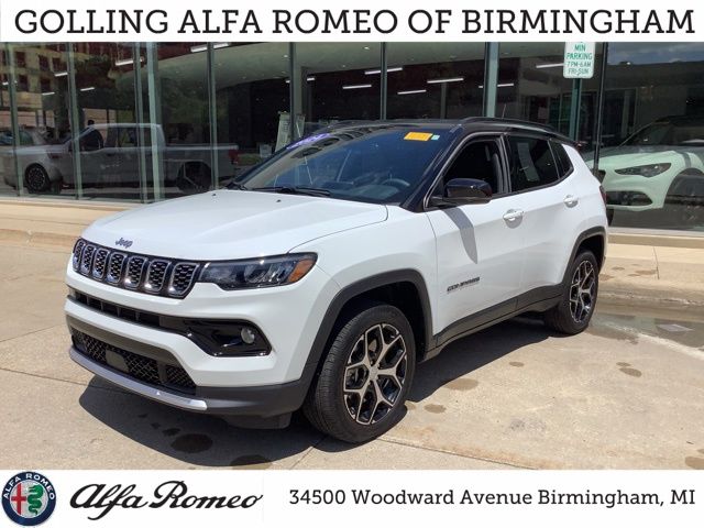 Bright White Clearcoat 2024 Jeep Compass SUV / Crossover Four-Wheel Drive 8-Speed Automatic