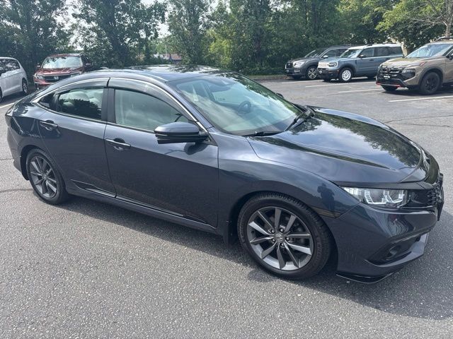 Sonic Gray Pearl 2020 Honda Civic Sedan Front-Wheel Drive Continuously Variable Transmission