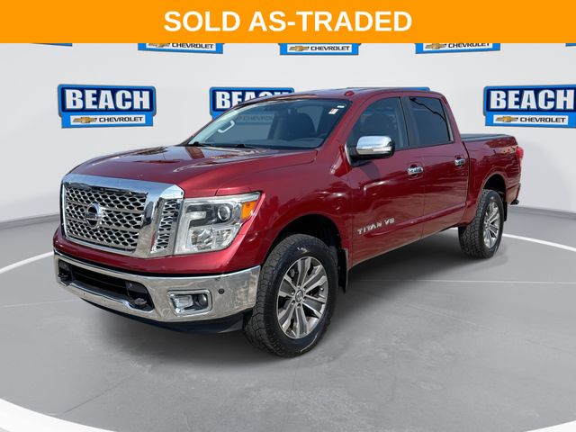 Cayenne Red 2018 Nissan Titan SL Crew Cab 4WD Pickup Truck Four-Wheel Drive 7-Speed Automatic