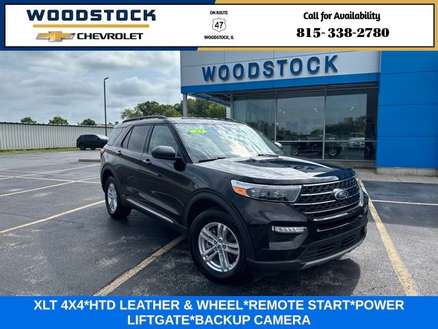 Black Metallic 2023 Ford Explorer SUV / Crossover All-Wheel Drive Automatic