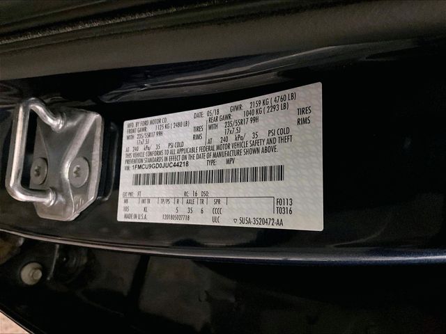 2018 Ford Escape SE Blue at Audi Porsche Sewickley