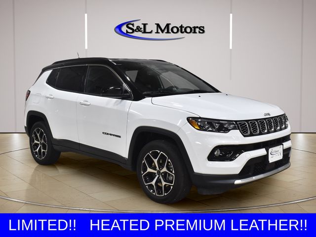 Bright White Clearcoat 2025 Jeep Compass SUV / Crossover Four-Wheel Drive 8-Speed Automatic