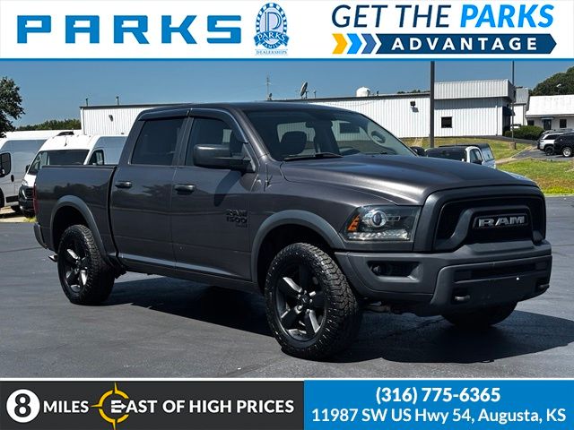 Gray (Granite Crystal Metallic Clearcoat) 2019 RAM 1500 Pickup Truck Four-Wheel Drive 8-Speed Automatic