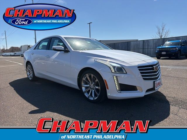 Crystal White Tricoat 2018 Cadillac CTS 2.0T Luxury AWD Sedan All-Wheel Drive 8-Speed Automatic
