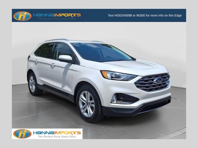 White Platinum Clearcoat Metallic 2019 Ford Edge SUV / Crossover All-Wheel Drive 8-Speed Automatic