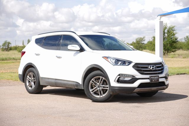 Pearl White 2018 Hyundai Santa Fe Sport SUV / Crossover Front-Wheel Drive 6-Speed Automatic