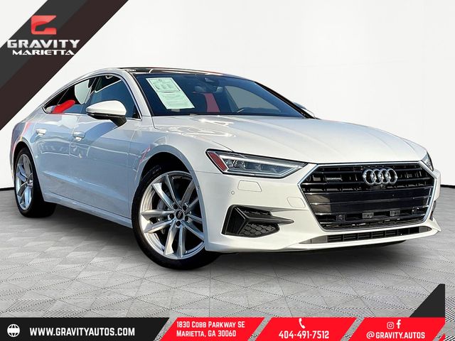 White 2022 Audi A7 Sedan All-Wheel Drive 7-Speed Automatic
