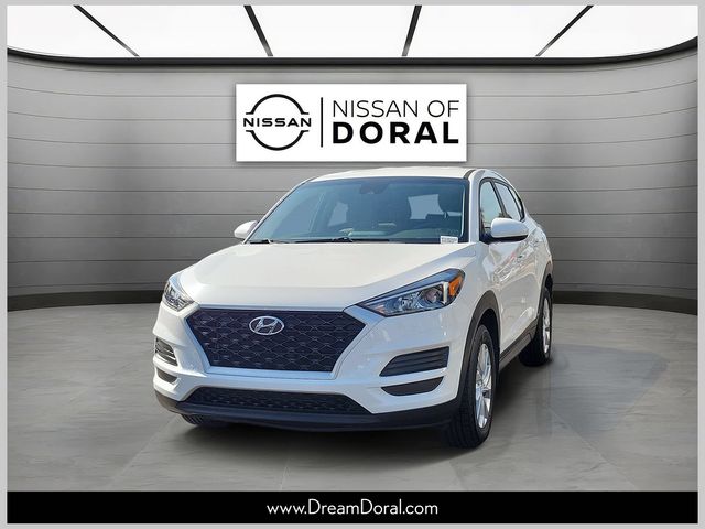 White Cream 2021 Hyundai Tucson SUV / Crossover Front-Wheel Drive 6-Speed Automatic