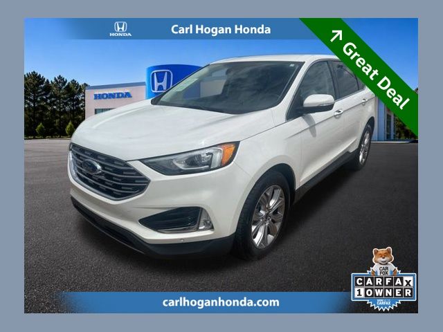 White Metallic 2022 Ford Edge SUV / Crossover All-Wheel Drive 8-Speed Automatic