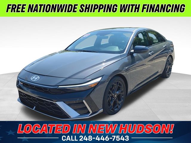 Ecotronic Gray 2024 Hyundai Elantra Sedan Front-Wheel Drive 7-Speed Dual Clutch