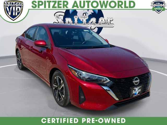 Red (Scarlet Ember Tintcoat) 2024 Nissan Sentra Sedan Front-Wheel Drive Continuously Variable Transmission