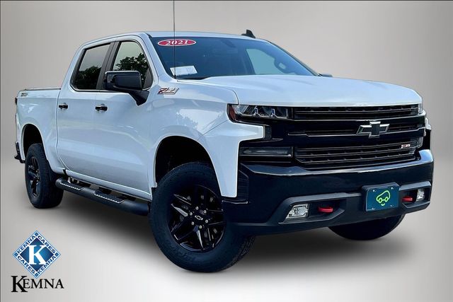 Summit White 2021 Chevrolet Silverado 1500 Pickup Truck Four-Wheel Drive Automatic