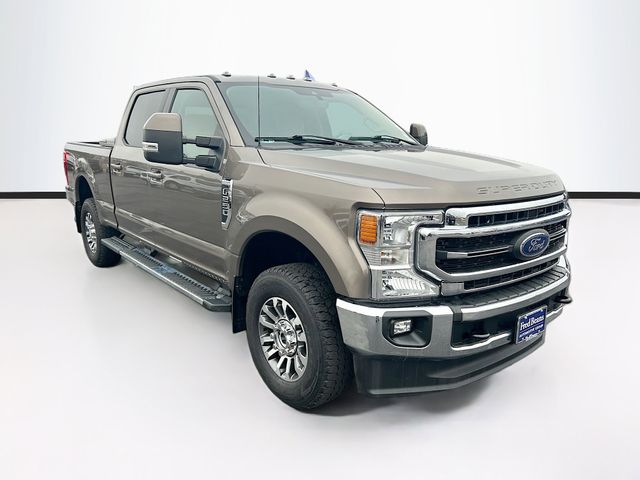 Stone Gray Metallic 2021 Ford F-250 Super Duty Lariat Crew Cab 4WD Pickup Truck Four-Wheel Drive Automatic