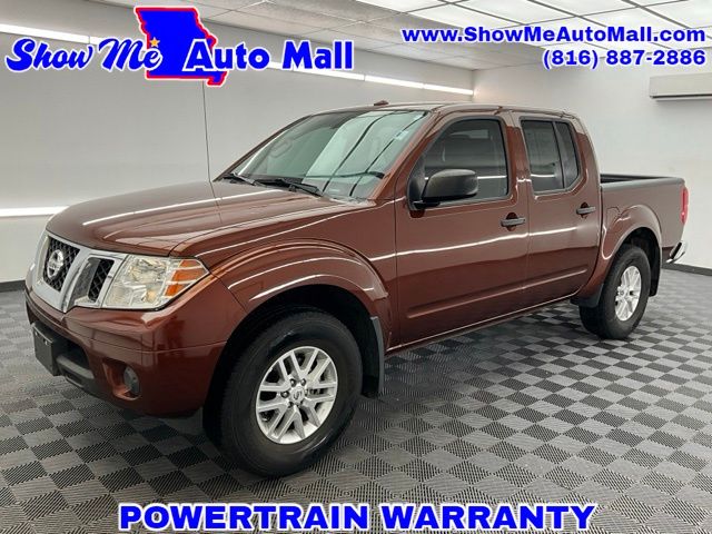 Red (Forged Copper) 2017 Nissan Frontier SV V6 Crew Cab 4WD Pickup Truck Four-Wheel Drive 5-Speed Automatic Overdrive