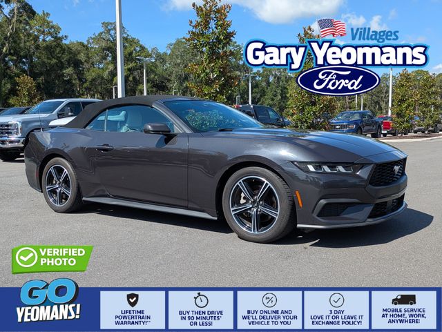 Gray Metallic 2024 Ford Mustang Convertible Rear-Wheel Drive Automatic