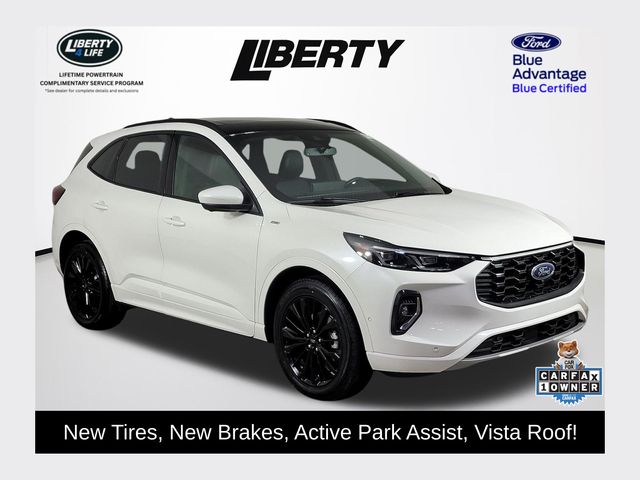Star White Metallic Tri-Coat 2023 Ford Escape SUV / Crossover All-Wheel Drive Automatic