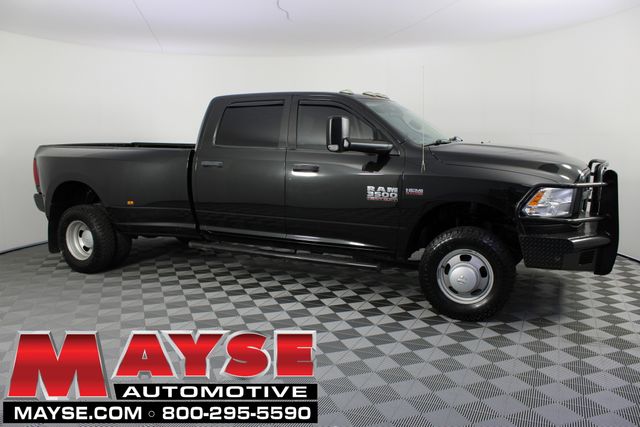 Brilliant Black Crystal Pearlcoat 2017 RAM 3500 Tradesman Crew Cab LB DRW 4WD Pickup Truck Four-Wheel Drive 6-Speed Automatic