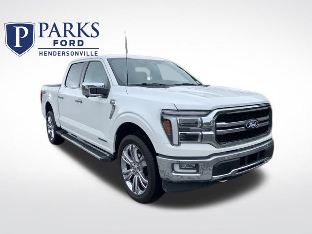 Star White Metallic Tri-Coat 2024 Ford F-150 Lariat SuperCrew 4WD Pickup Truck Four-Wheel Drive Automatic