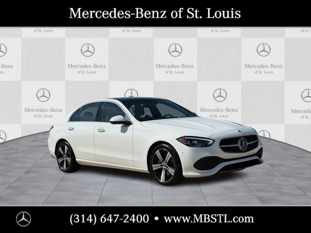 Polar White 2025 Mercedes-Benz C-Class C 300 4MATIC Sedan All-Wheel Drive 9-Speed Automatic