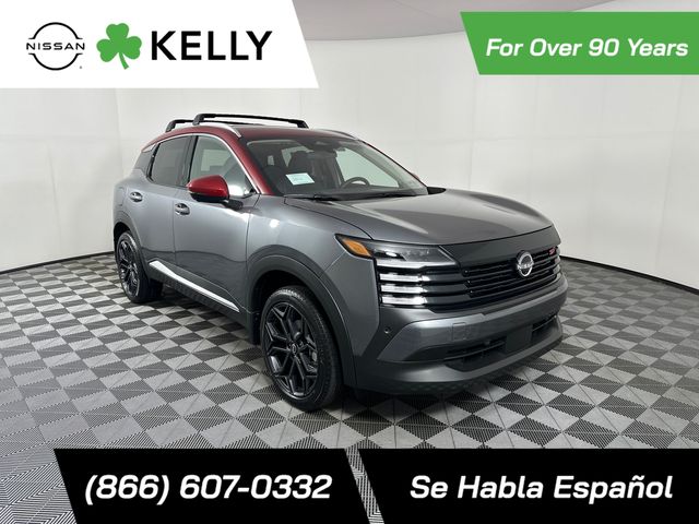 Red (Gun Metallic/Scarlet Ember Tintcoat) 2026 Nissan Kicks SR AWD SUV / Crossover All-Wheel Drive Continuously Variable Transmission