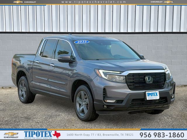 Gray 2022 Honda Ridgeline Pickup Truck All-Wheel Drive 9-Speed Automatic