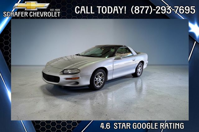 Sebring Silver Metallic 2002 Chevrolet Camaro Coupe Rear-Wheel Drive 4-Speed Automatic Overdrive