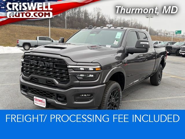 Crystal Metallic 2026 RAM 3500 Limited Mega Cab 4WD Pickup Truck Four-Wheel Drive 8-Speed Automatic